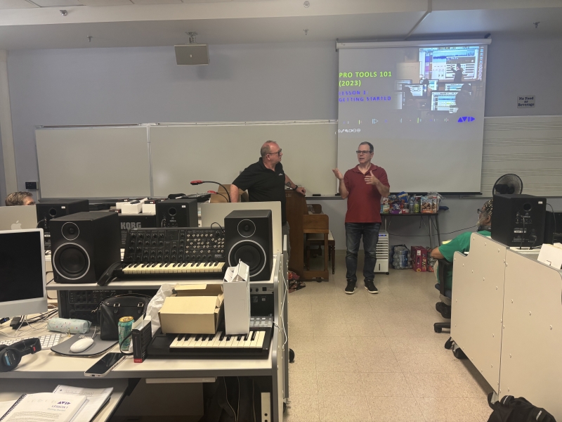 Presenters in class