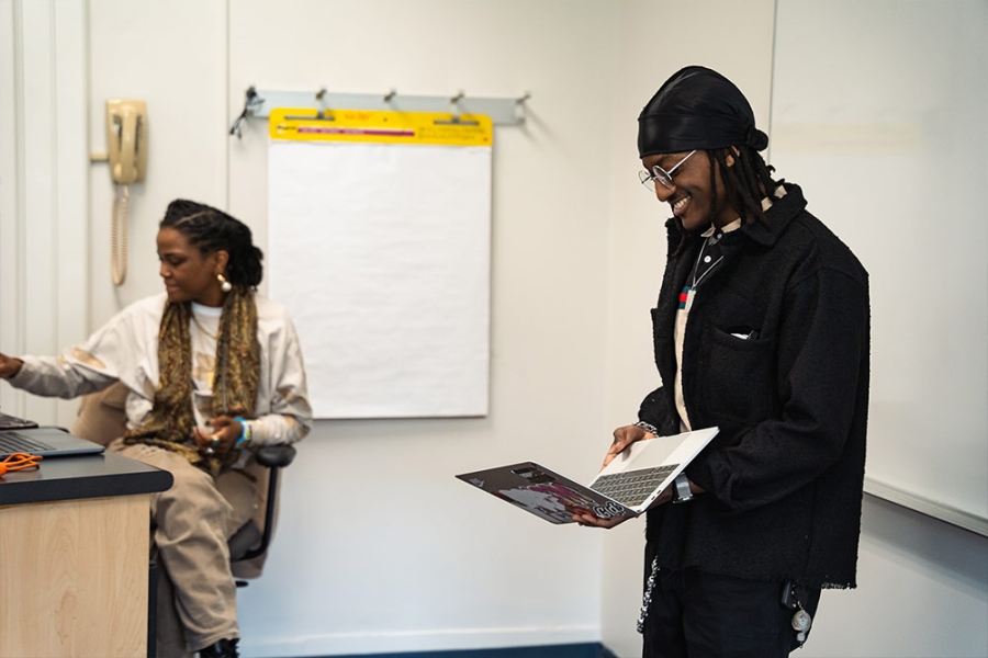 Students in class