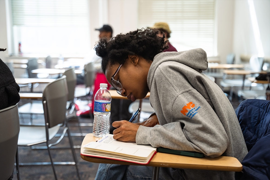 Students in class