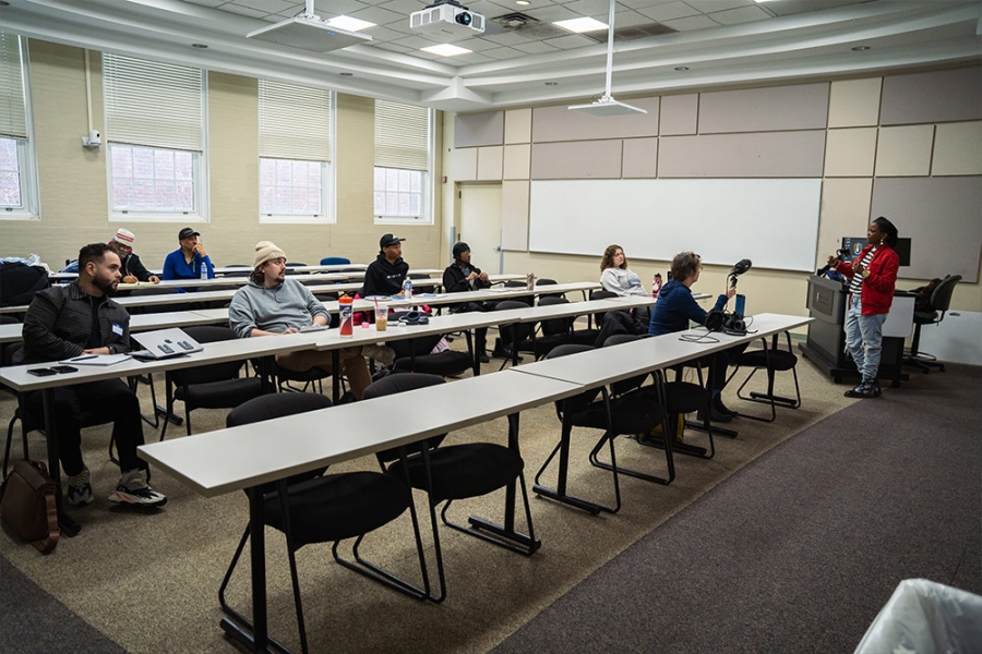 Students in class