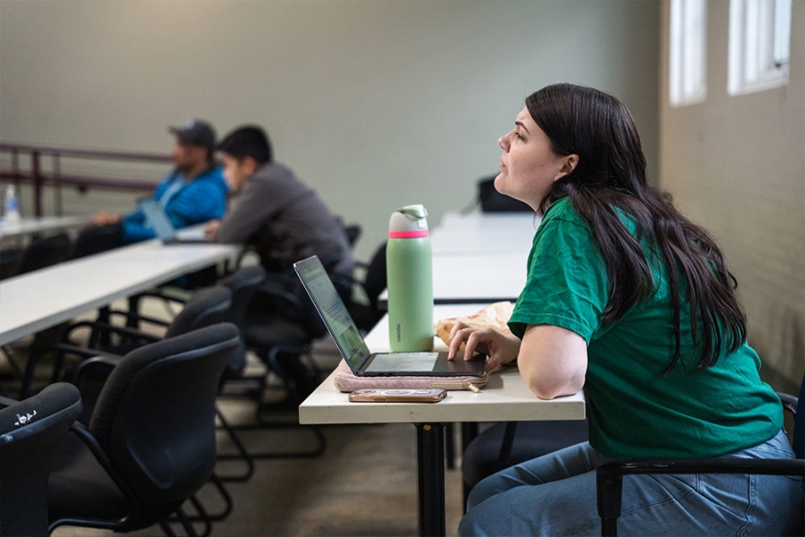 Students in class