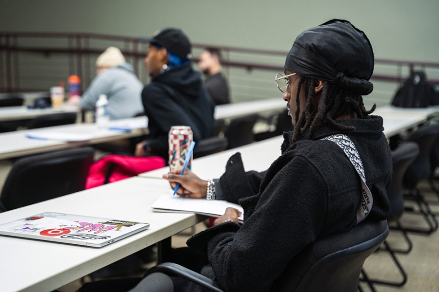 Students in class