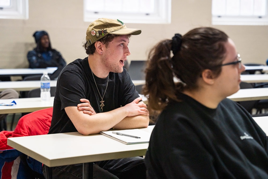 Students in class