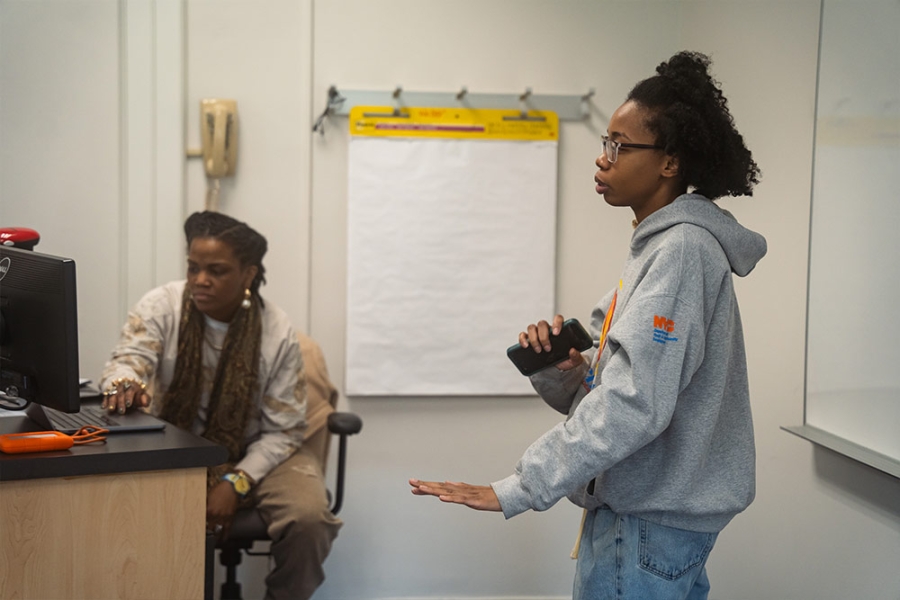 Students in class
